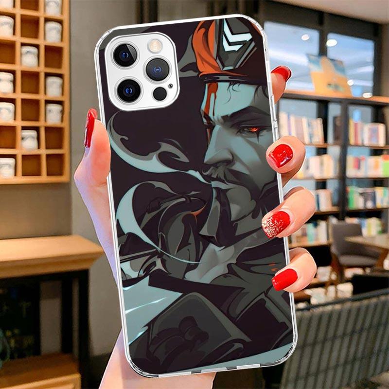 Valorant Game Cool Cover Phone Case For iPhone 16 17 Air 15 14 Pro Max 16E Phone Case 13 Mini 12 11 7 SE 8 Print Pattern Fit Cas