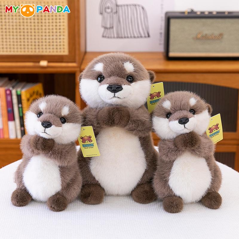 Cute Lazy Otter Animal Plush Toy Sleeping Doll Children's Birthday Gift Pillow Otter Animal Plush Toy