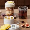495ml Ice Cube Mold with Sealing Lids No Leakage Ice Removal Easy To Release Portable Ice Lattice Cup Mold