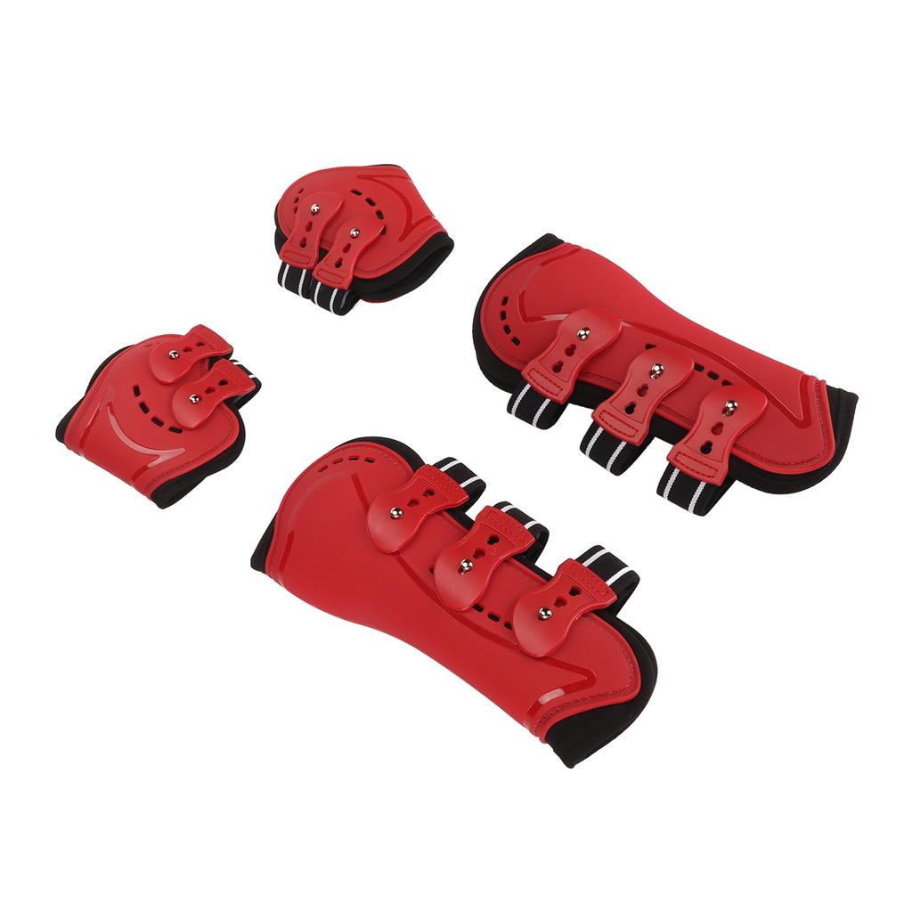 Horse Front Hind Leg Boots Breathable Impact Resistant Open Front Jumping Tendon Horses Boots Horse