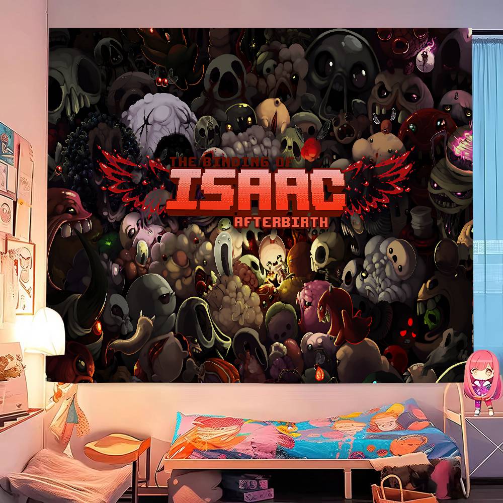 El Binding Of Isaac Tapiz de Pared Grande Impreso Decoración para Colgar en la Pared Decoración del Hogar Manta