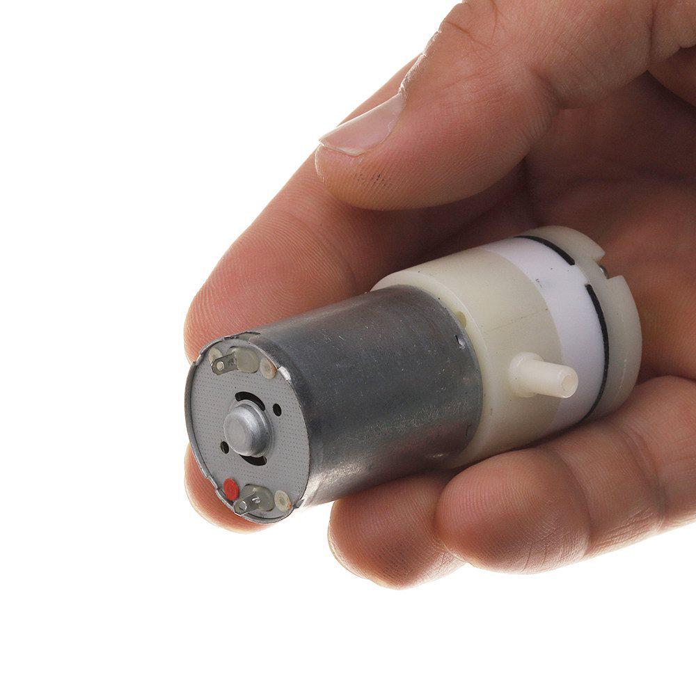 370 DC Air Pump: Mini Vacuum Pump, Dual-Hole, DC6V-12V, Max Positive Pressure 120kPa, Max Negative Pressure -65kPa