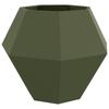 Planter Olive Green 100 X 100 X 80 Cm Steel