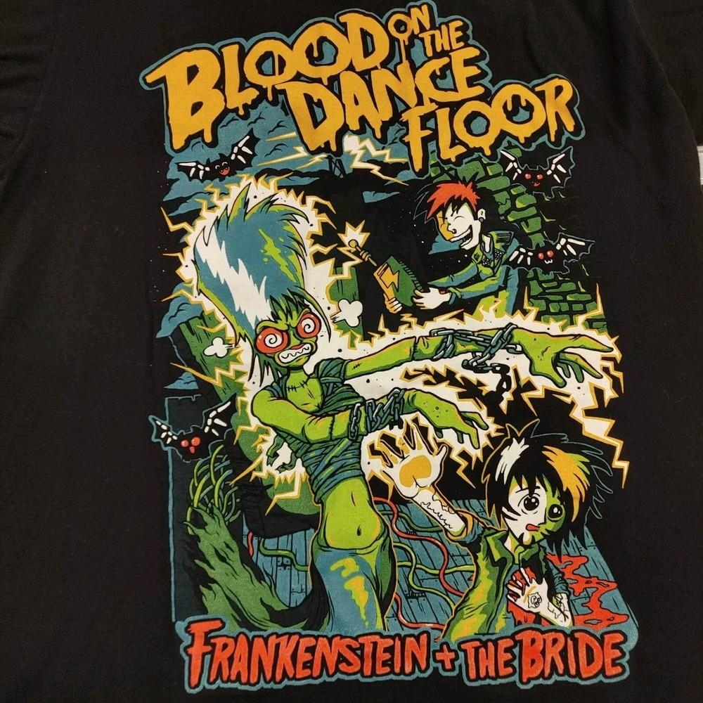 VTG Blood On The Dance Tshirt Floor Frankenstein ZL421 FREE SHIPPING L