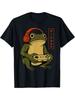 Gamer Frog Design Vintage Style Funny T-Shirt for Men and Women