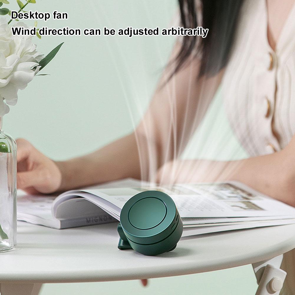 Mini Clip Fan with 3 Speeds Shirt Fan Rechargeable Battery Personal Body Clothes Fan for Outdoor Full Body Cooling Waist Fan