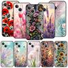 Handyhülle Cover für iPhone 17 Pro Max 16 15 14 13 12 11 Pro Max Plus 17AIR Stoßfest Weiche TPU Hülle Cartoon Blume Fundas Taschen