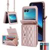 Suitable for Moto Razr 60 phone case, crossbody foldable accordion case, Samsung Z Flip7 card holder, XFlip