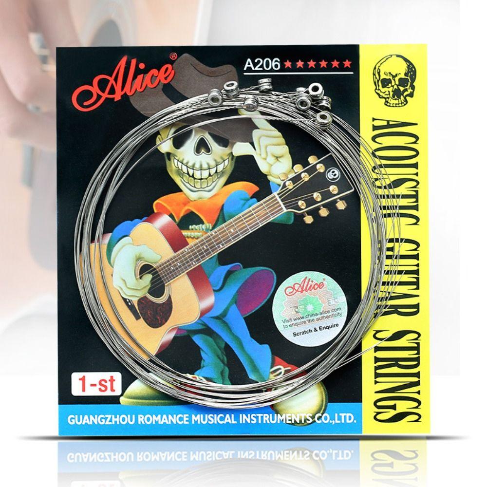 A206 Series Acoustic Guitar Strings 0.11inch Guitar 6 Strings Alice Guitar Strings  Guitarist