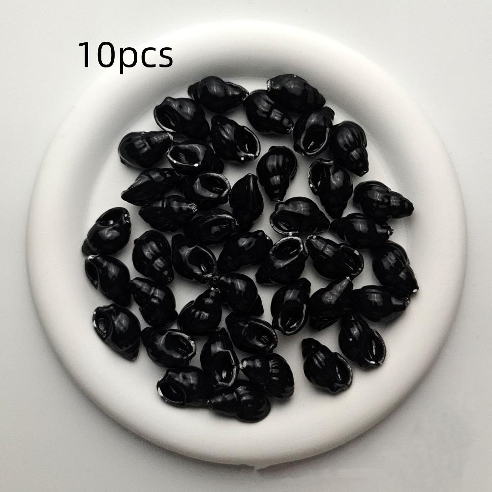 10pcs/set Colorful Conch Spacer Loose Beads Cartoon Jewelry Making Material DIY Accessories