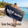 FC Zürich Design Beach Towel Custom Text Large Towel for Beach Vacation