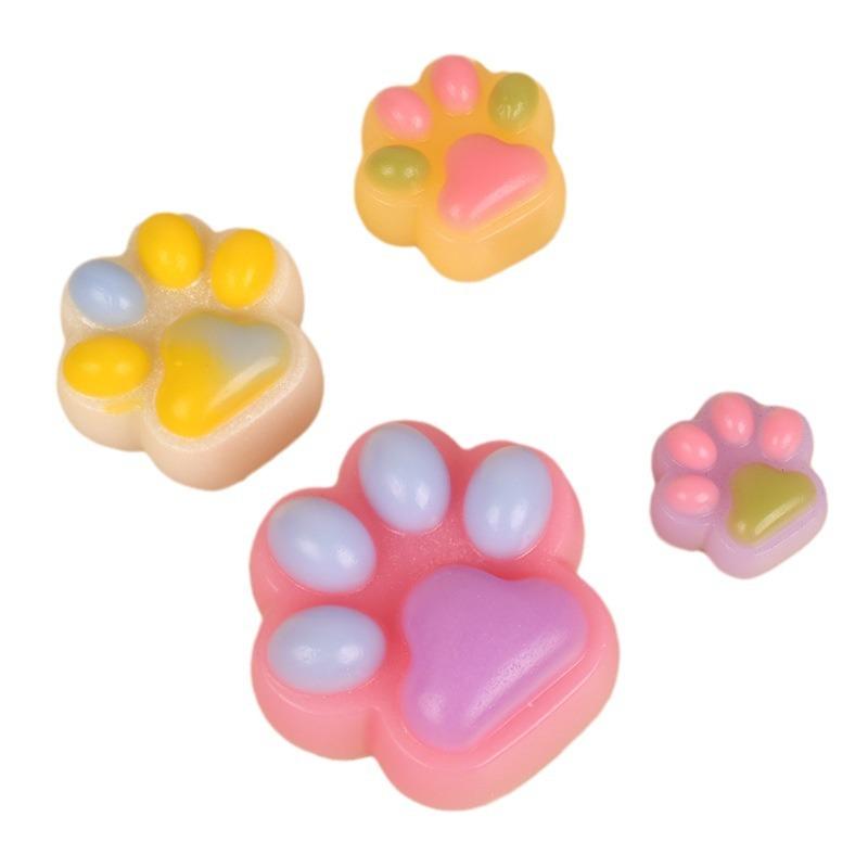 Large Cat Paw Slow Rising Stress Relief Clay Handmade DIY Silicone Mold