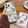 Bracelet Chain Phone Case For iPhone 17 16 15 13 14 for 17Air 17 12 14 16 Pro 17 14 16 Pro Max Sparking Diamond Cute Pattern Hard Cover With Lanyard