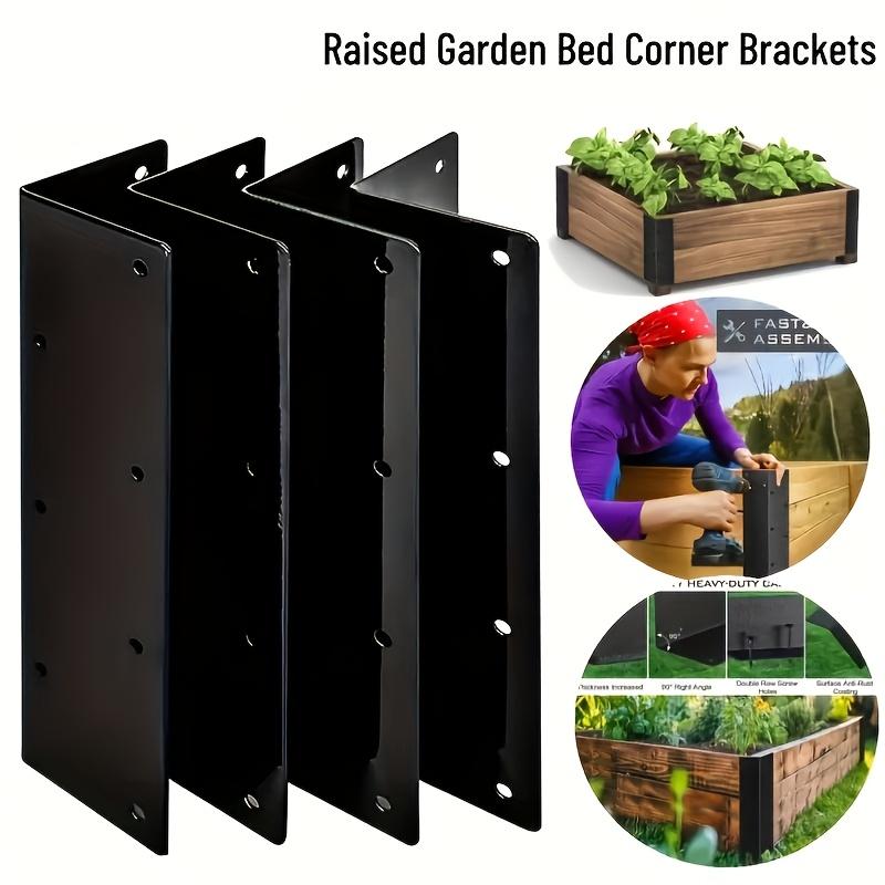 60pcs 160mm Large L-Shaped Corner Braces with 56 Screws - 90 Degree Heavy-Duty Bracket for Bed, Shelf, Fence Reinforcement