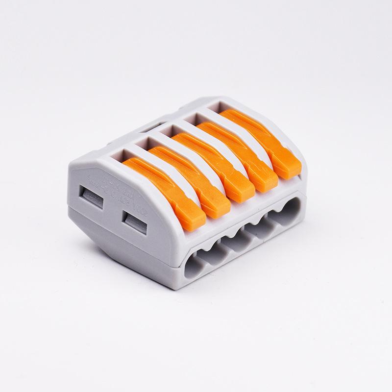 4 Quadratische KV Schnellverbinder: Einfache Abzweigung & Parallele Verdrahtungsklemmen - 2 Eingänge, 2 Ausgänge, Drucktyp für den Heimgebrauch