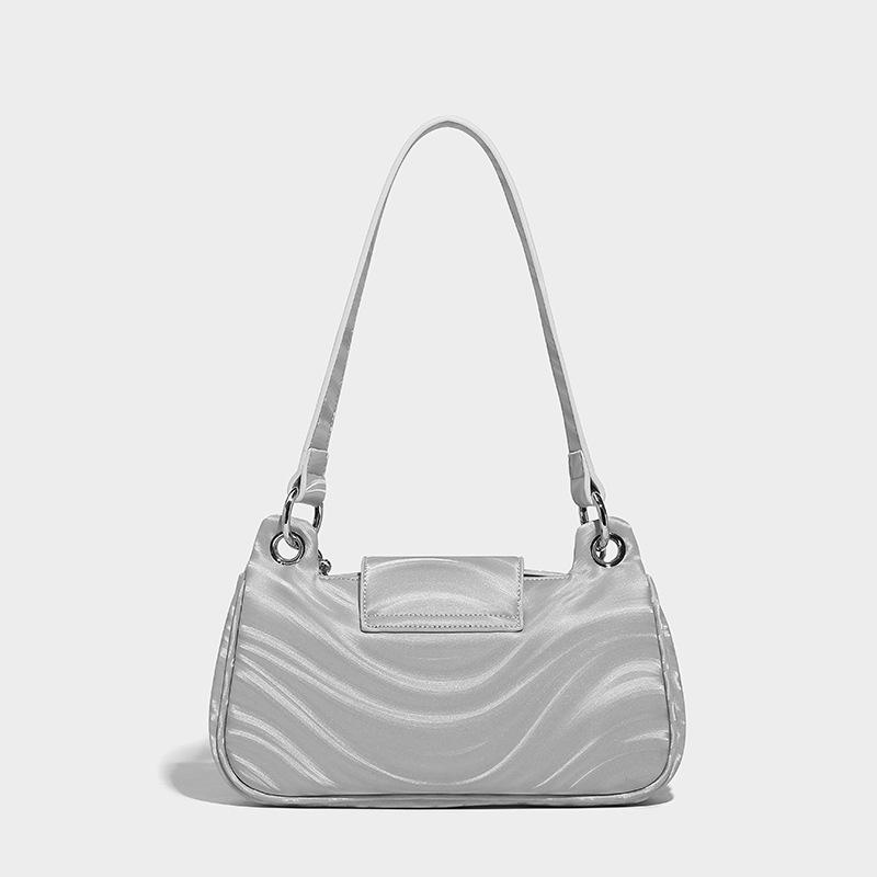 

Женская сумка-мессенджер подмышкой, оригинальный дизайн, черная и серебристая, высококачественная цепочка, легальная сумка через плечо