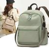 Schoolbag Solid Color Backpack Fashion Trend Men's and Women's Backpack Simple Large Capacity Backpack Student Schoolbag Casual Backpack