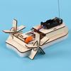 1 Set DIY Remote Control Boat Model Kit Handmade Wooden Puzzle RC