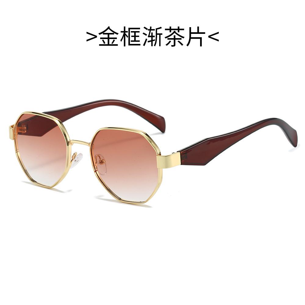 Trendy Polygon Metal Sunglasses For Women & Men New Fashion Glasses With Decorative Elements Stylish Shades For Every Occasion