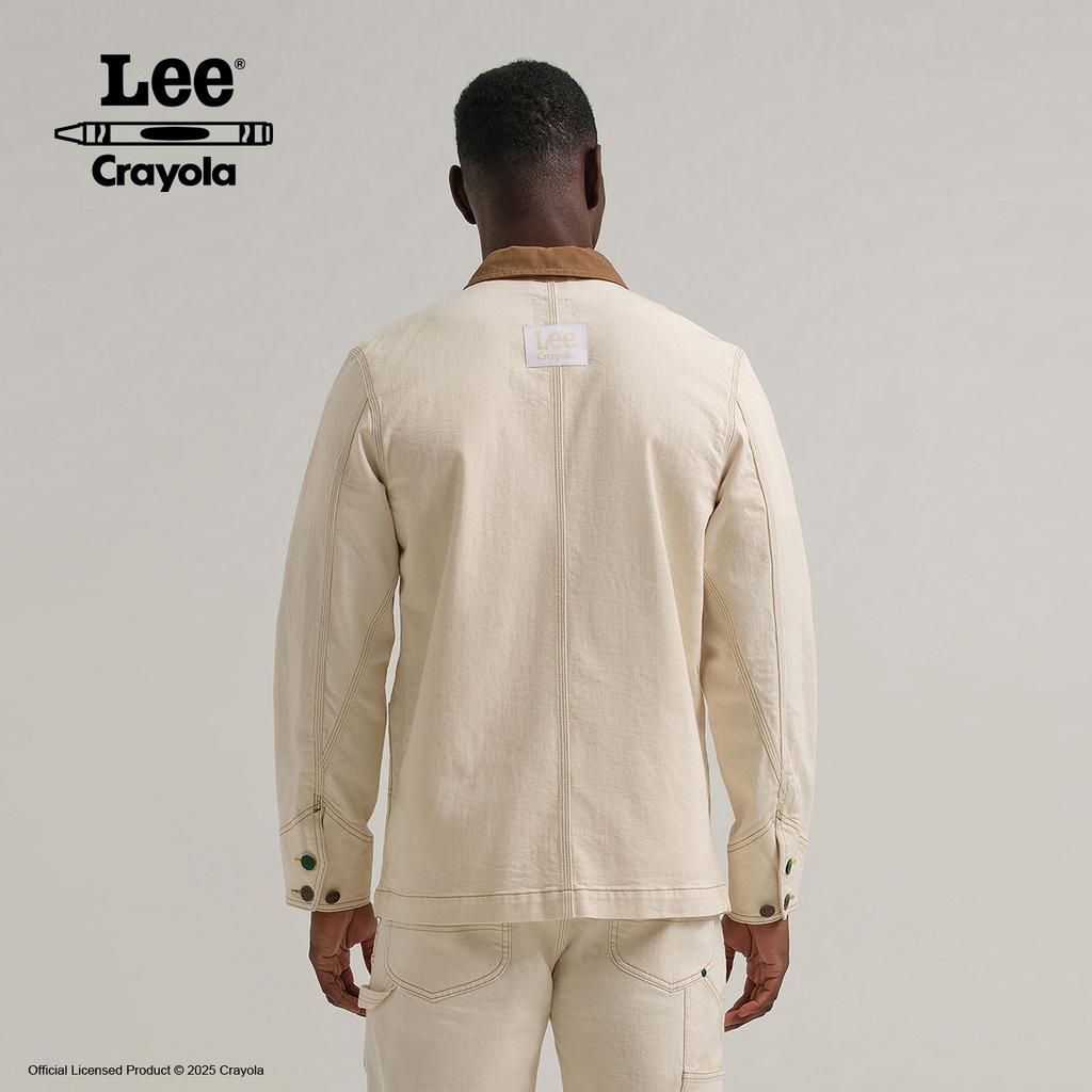 Lee Comfortable Color Block Polo Collar Regular Loose Fit Casual Jacket Men jackets LMT011407209320A09468