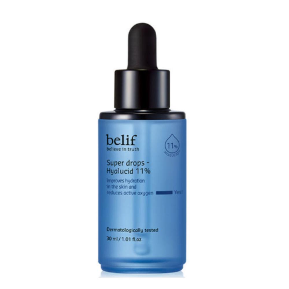 Belif Super Drops - Hyalucid 11% 30mL - High-Concentration Hydrating Serum, Deep Plumping & Moisture Barrier Recovery, Premium K-Beauty