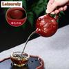 Yixing Teekanne Lila Ton Pflaumenblüte Teekanne Schönheitskessel Rohe Erz Handarbeit Set Dahongpao Authentischer Kugellochfilter 200ml