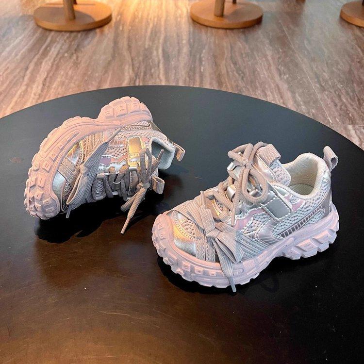 

Children s sports shoes Girls shoes Spring and Autumn 2025 New boys shoes Versatile dad shoes Foreign breathable casual shoes 37 розовый