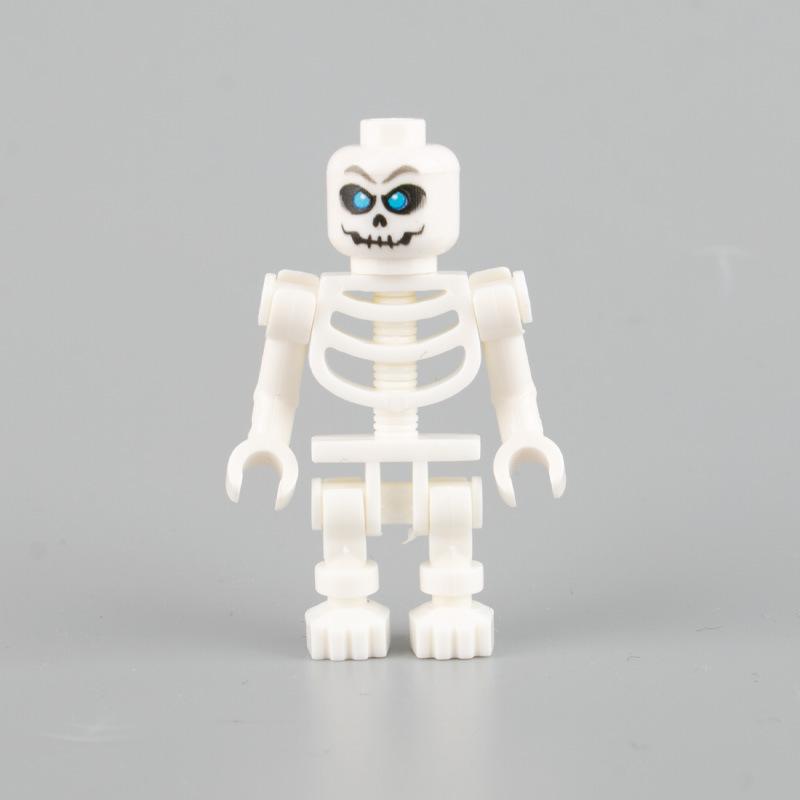 Halloween Skeleton Soldiers Ghost Zombies Small Particle Building Blocks Children'S Mosaic Toy Bags Exit