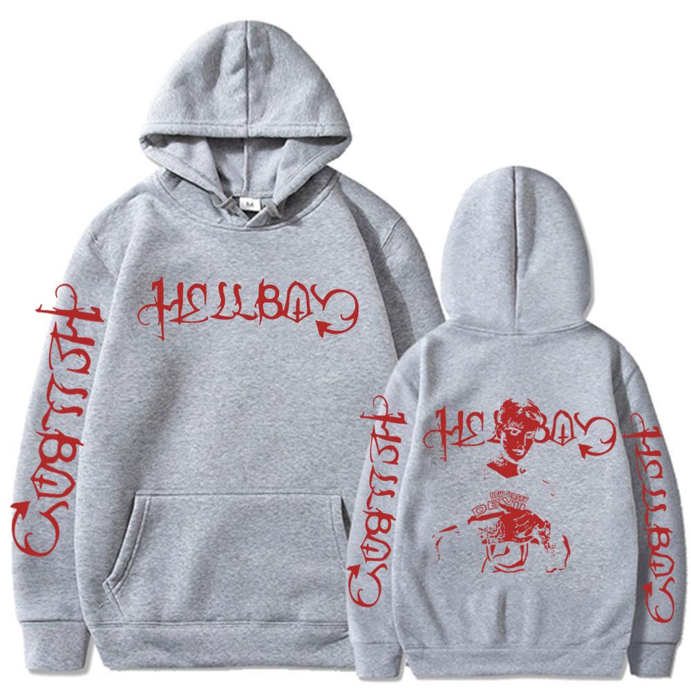 Rapper Lil Peep Crybaby Hellboy Hoodie Vintage Hip Hop Sweatshirt Men's Women Clothing Fleece Oversized Long Sleeves Pullover