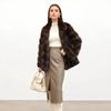 New Gypsy Sable Jacket Women's Artificial Fur Autumn and Winter Fashion Hooded Fur Coat
