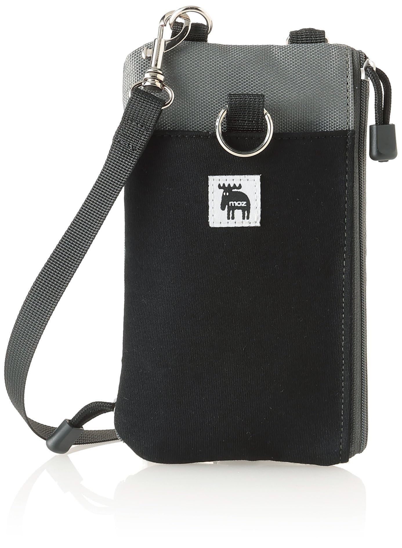 

Smartphone shoulder smartphone smartphone pouch with can be operated while with 8610 black x charcoal gray [Mozu] bag, case, strap, zipper, thin,