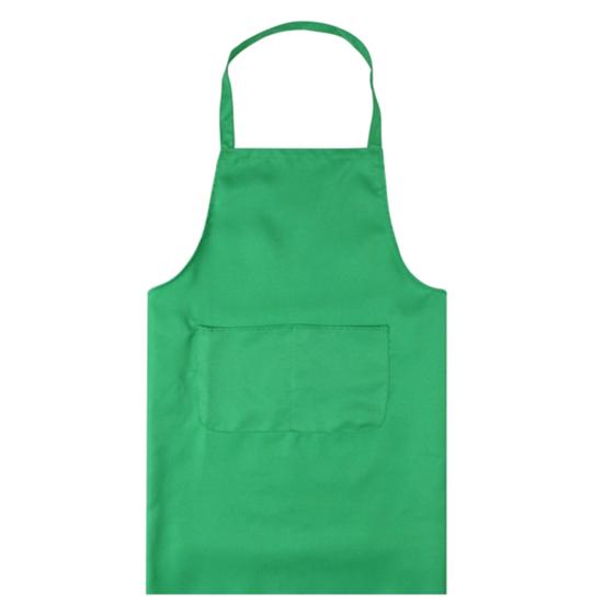 Pure Color Halter Sleeveless Pocket Housework Kitchen Cooking BBQ Work Apron