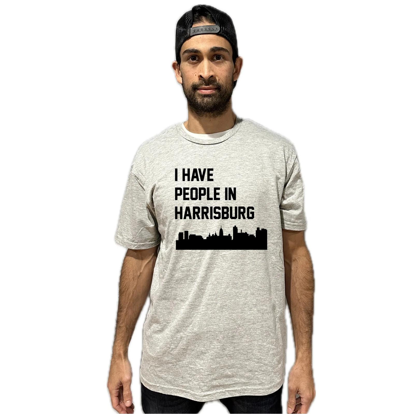 I Have People In Harrisburg Pennsylvania Skyline T-Shirt XL