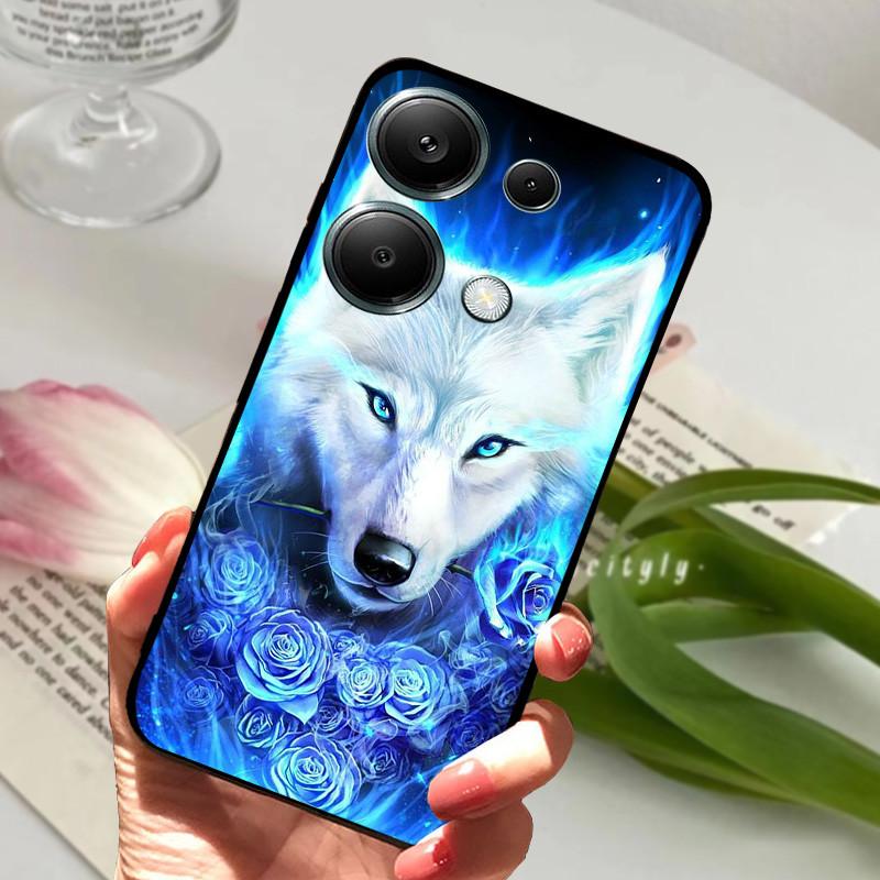 For Xiaomi Poco M6 Pro 4G Case PocoM6 Pro Shockproof Soft TPU Silicone Phone Cover For Poco M6 Pro 4G Funda Capa Cartoon Shells