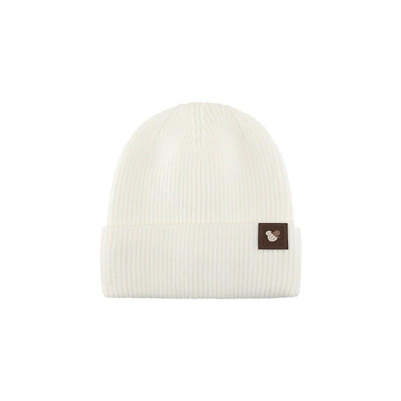 New Hat for Women In Autumn and Winter  Warm and Cold Versatile Knitted Hat with Velvet To Show Off Their Faces Small Wool Cold Hat for Men