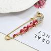 Oil silk scarf buckle brooch women's fixed clothes cardigan pin tulip flower temperament versatile accessories