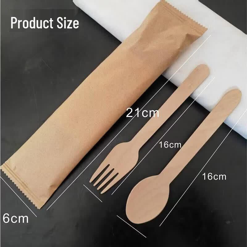 ZISIZ Eco-Friendly Rice Husk Disposable Spoons