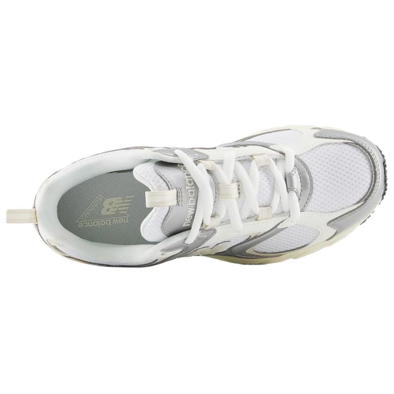 New Balance 408 Comfortable Versatile Durable Low-Top Dad Shoes Unisex Sneaker White Silver ML408GM