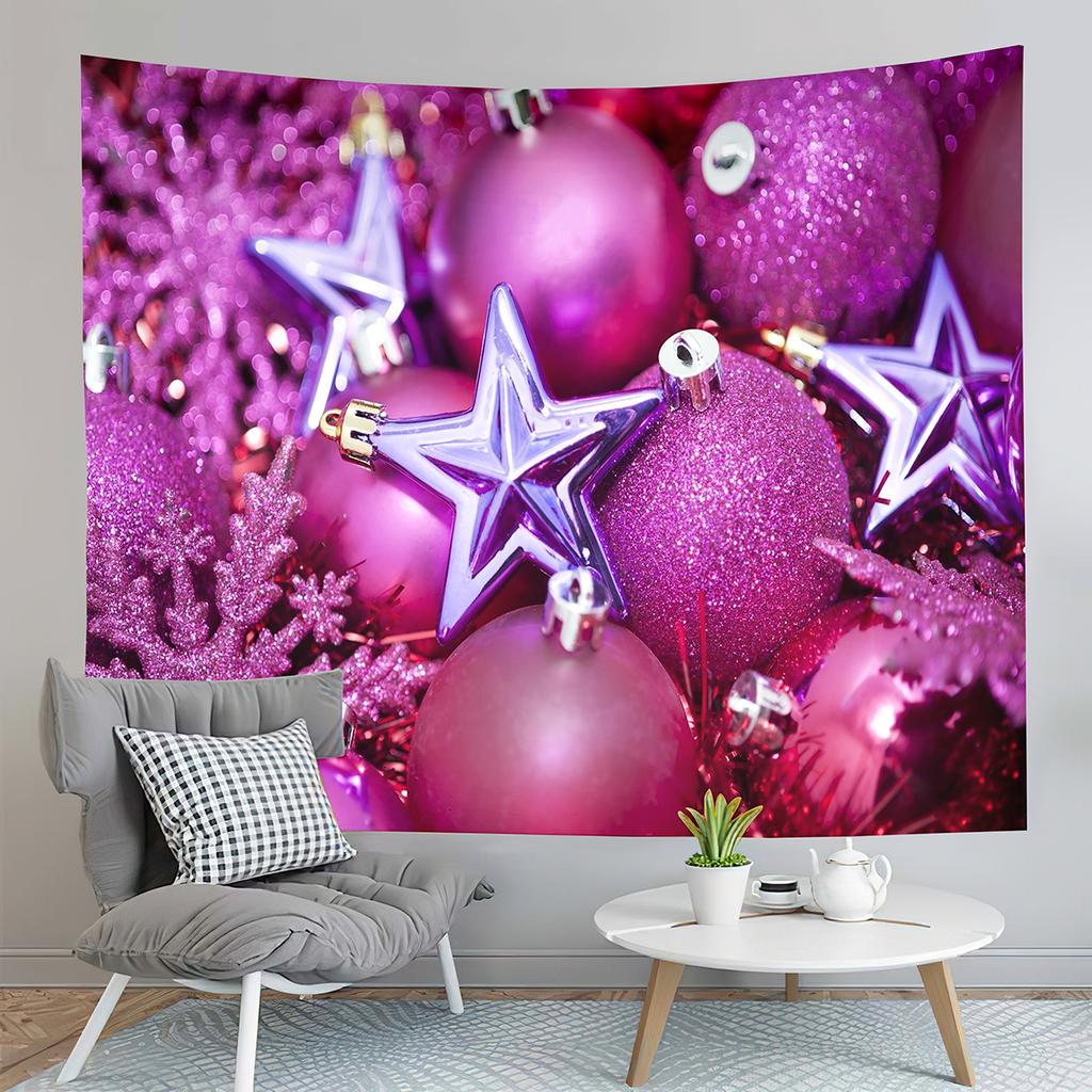 Vianočná téma Gobelín Zimný snehový vločka gobelín Roztomilý snehuliak gobelín Nástenná dekorácia spálne Domáca dekorácia Gobelín