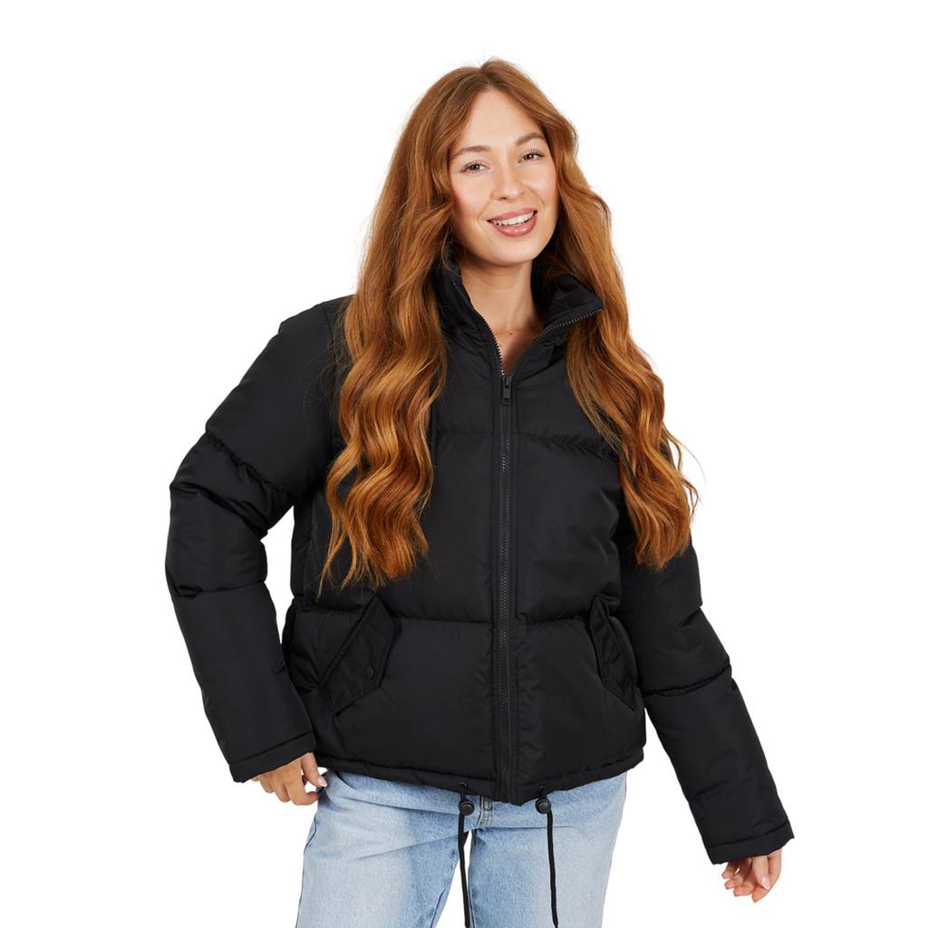 Brave Soul Womens/Ladies Short Padded Hooded Jacket