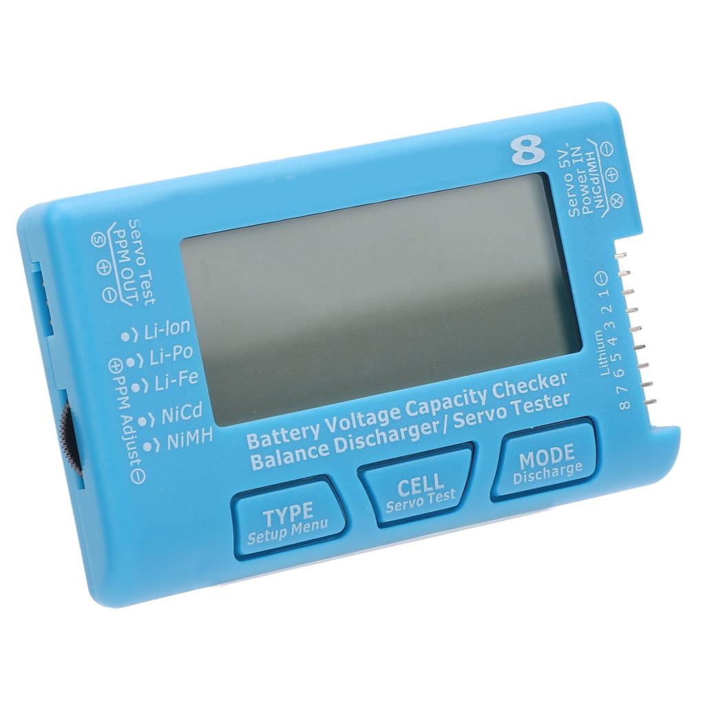 RC 8 Digital Battery Capacity Checker Controller LCD Backlight 2 To 8S Battery Voltage Tester for