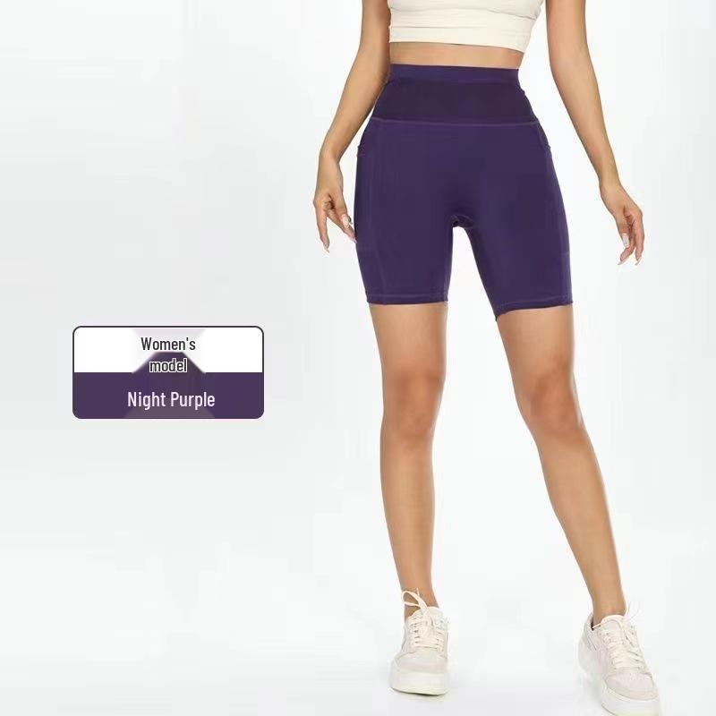 Unisex Quick-Dry 6-Pocket Kangaroo Running Shorts for Yoga and Cycling