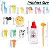 12-46pcs Bento Box Accessory Set Cute Mini Fruit Forks Set Portable Tomato Sauce Dispenser Set Outdoor Tableware