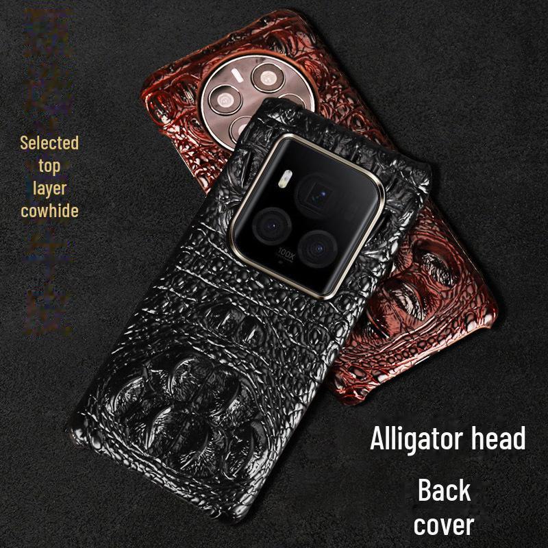 Honor Magic6 Ultimate/Pro Crocodile Skull Leather Phone Case