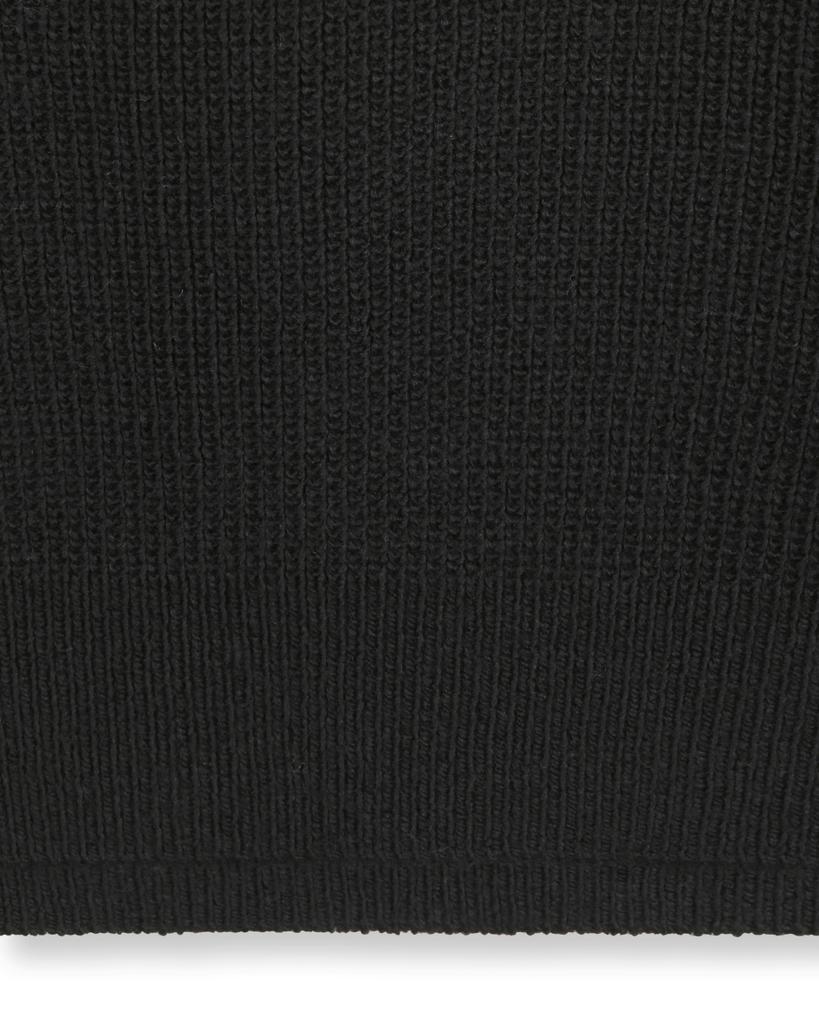 BESLOW Regular Fit Collar Knit Black