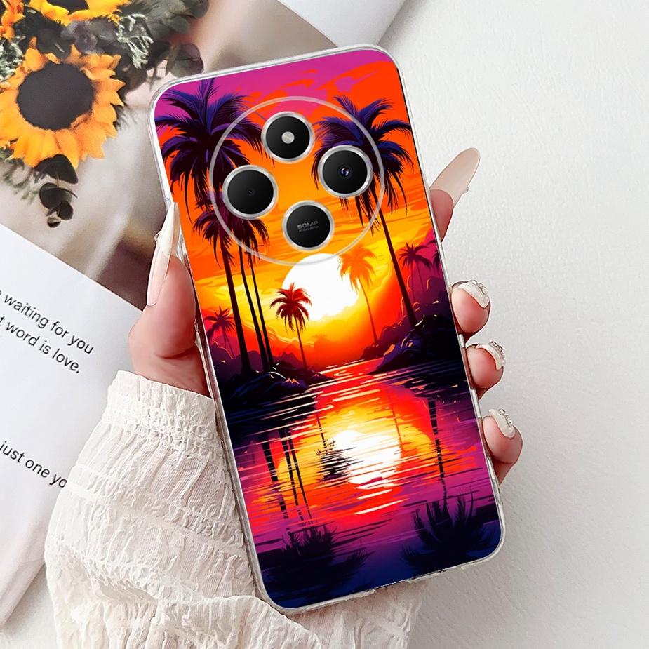 For Xiaomi Redmi 14C Case PocoC75 Lucky Fish Cute Cat Pattern Cover Soft Slim Phone Case For Xiaomi Poco C75 C 75 Redmi14C Shell