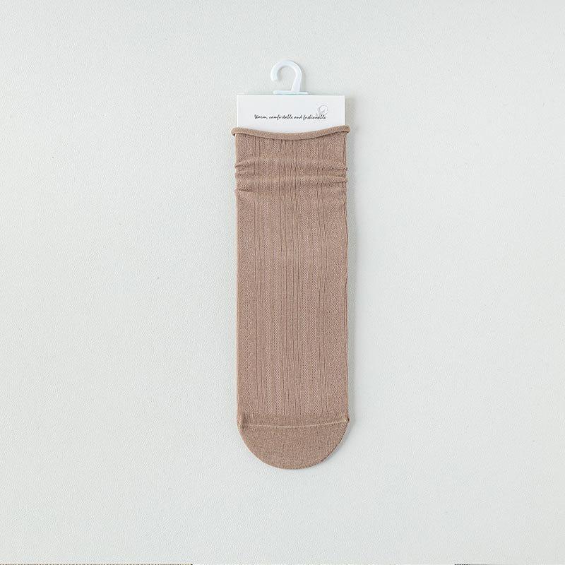 Socks Stacking Socks Combed Cotton Medium Tube Socks Mesh Thin Hollow Breathable Ballet Shoes Socks
