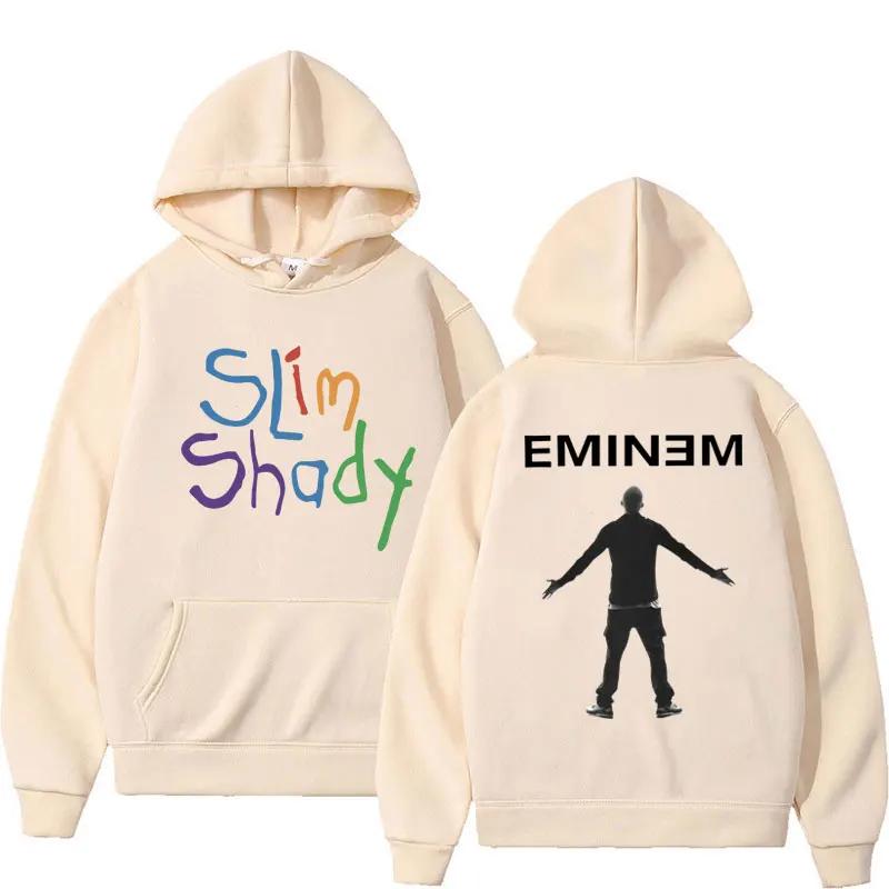 Rapper Eminem Slim Shady Fashion Hoodie Men Women Hip Hop Style Vintage Style Warm Sweatshirt Oversized Streetwear Male Hoodies
