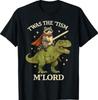 TWAS The Tism M Lord Raccoon Jedoucí na dinosaurovi Fantasy Humor Tričko