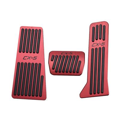 Boyous Aluminum Pedal Covers for Mazda KE and KF Series and Accelerator Pedal Covers with and Set CX-5 (2012-2020), Tool-Free, Custom-Designed Brake,